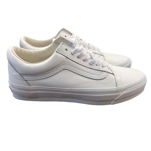 Vans Old Skool 36 LX White Leather Men Size 8.5 Womens Size 10 New Without Box - Picture 3 of 8